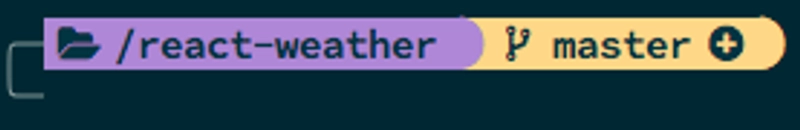 Left side of terminal prompt showing tracked files in git tree.